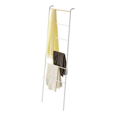 Yamazaki Home Leaning Storage Ladder, Steel, Supports 13.2 Pounds