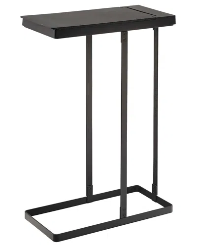 Yamazaki Home Lidded Garbage Bag Holder In Black