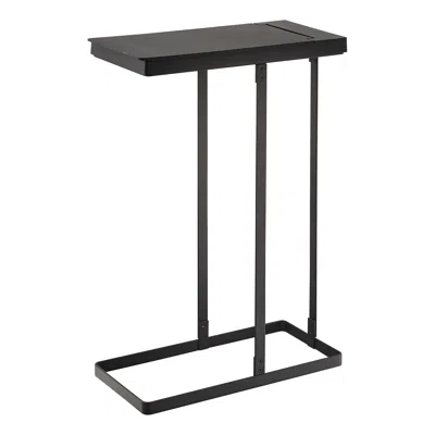 Yamazaki Home Lidded Garbage Bag Holder, Steel, 12 Gallons, Lid In Black