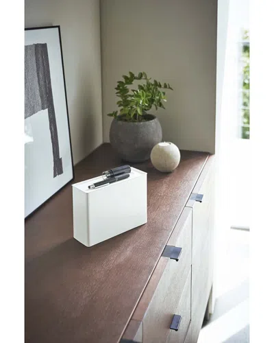 Yamazaki Home Magnetic Face Mask Dispenser In White