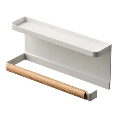 Yamazaki Home Magnetic Umbrella Holder, Steel + Wood, Magnetic, No Assembly