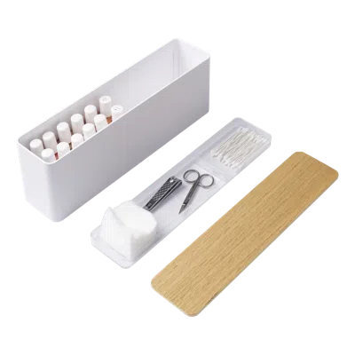 Yamazaki Home Nail Polish Organizer, Plastic, Lid