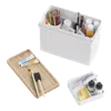 Yamazaki Home Odds-and-ends Organizer, Steel + Wood, Handles, Lid, No Assembly