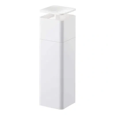 Yamazaki Home One Handed Dispenser, Plastic, 8.5 Fluid Oz. In White