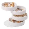 Yamazaki Home Open Top Stacked Jewelry Organizer - Two Sizes, Plastic + Wood, Small, No Assembly