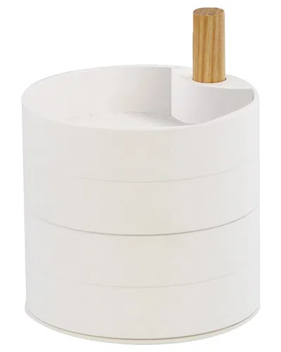 Yamazaki Home Open Top Stacked Jewelry Organizer In White