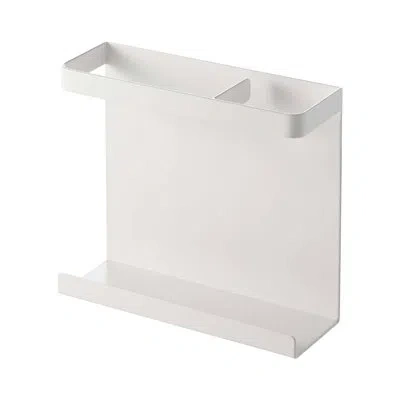 Yamazaki Home Plate  Magnet Wrap Holder, Kitchen Storage, Magnetic Organizer, Steel, Magnetic