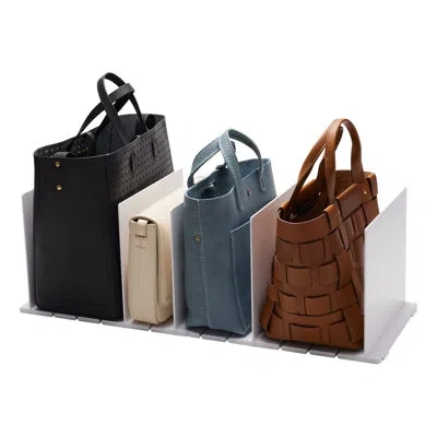 Yamazaki Home Purse Organizer/bag Divider For Closet Shelf, Plastic In White