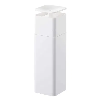 Yamazaki Home Push Soap Dispenser, Abs Plastic, 8.5 Fluid Oz., 250 Milliliters, No Assembly In White