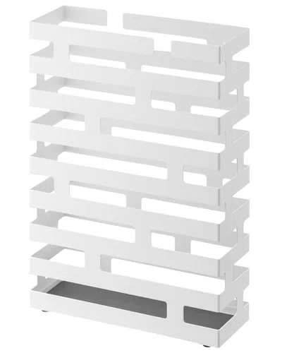 Yamazaki Home Rectangle Umbrella Stand In White