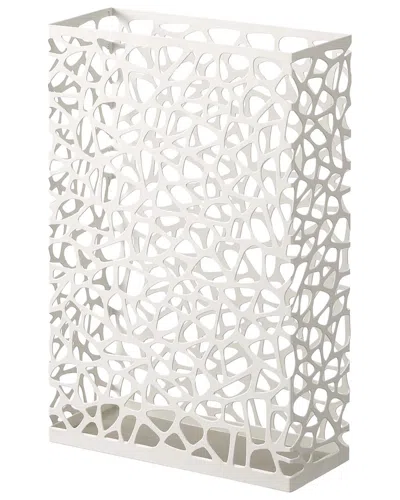 Yamazaki Home Rectangle Umbrella Stand In White