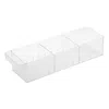 Yamazaki Home Refrigerator Organizer Bin - Three Styles, Abs Plastic, All-purpose, Handle, Divider, No Assembly In White