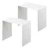 Yamazaki Home Riser (set Of 2), Steel, Supports 4 Pounds, No Assembly In White