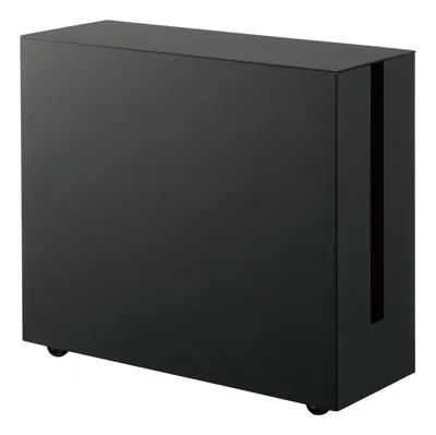 Yamazaki Home Rolling Cable Management Box, Steel, Wheels, Minimal Assembly