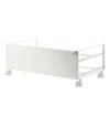 Yamazaki Home Rolling Shoe Rack, Steel, Holds 4 Shoes, 6 Heels, Supports 4.4 Pounds, Wheels, Minimal Assembly