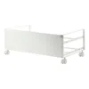 Yamazaki Home Rolling Shoe Rack, Steel, Holds 4 Shoes, 6 Heels, Supports 4.4 Pounds, Wheels, Minimal Assembly
