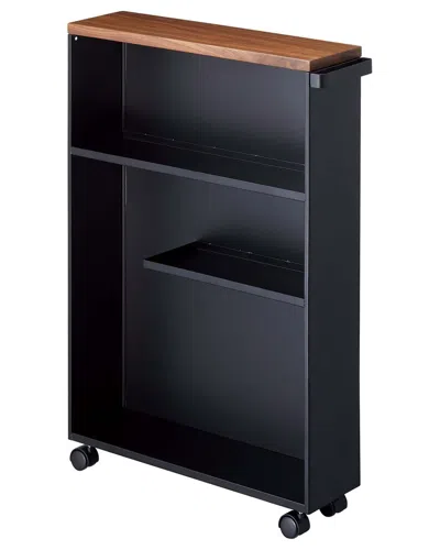 Yamazaki Home Rolling Storage Cart In Black