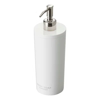 YAMAZAKI HOME ROUND SHOWER DISPENSER - THREE STYLES, ABS PLASTIC, BODY SOAP, 16.9 FLUID OZ., 500 ML, AIRTIGHT, SLO