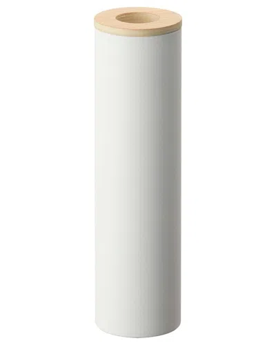 Yamazaki Home Round Tissue Case In White