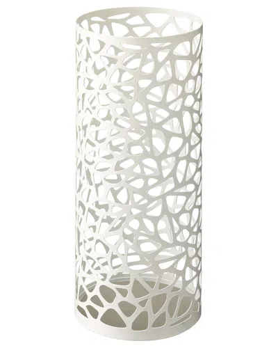 Yamazaki Home Round Umbrella Stand In White