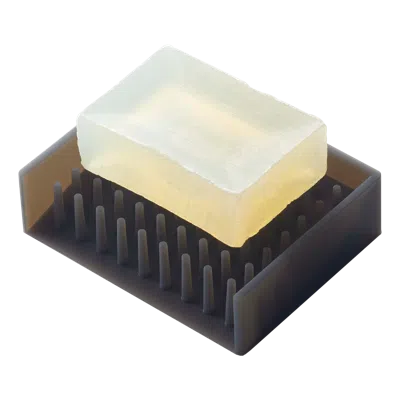 Yamazaki Home Self-draining Soap Dish, Silicone, No Assembly In Black