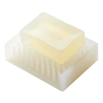 Yamazaki Home Self Draining Soap Tray - Floating Holder Dish For Sink, Silicone, No Assembly Req. In Clear