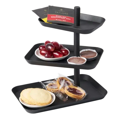 Yamazaki Home Serving Stand, Steel In Black
