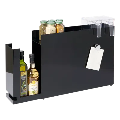 Yamazaki Home Sliding Drawer Seasoning Rack, Steel In Black