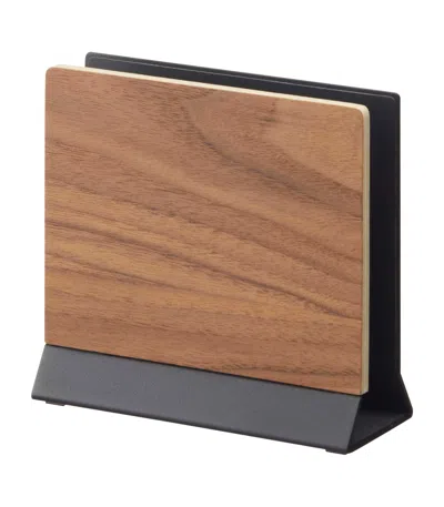 Yamazaki Home Slim Laptop Stand, Steel + Wood, No Assembly