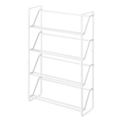 Yamazaki Home Slim Shoe Rack, Steel, Holds 8 To 12 Shoes, Supports 26.4 Pounds