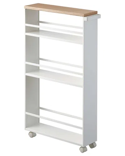 Yamazaki Home Slim Storage Cart In White