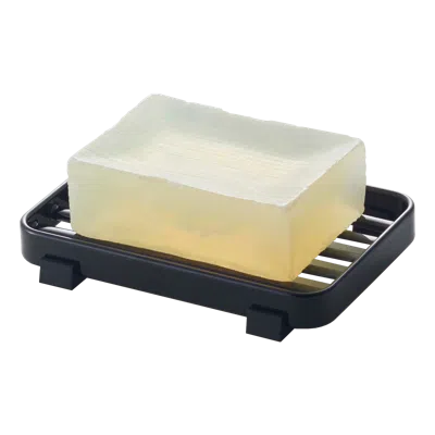 Yamazaki Home Slotted Soap Tray, Steel, Water Resistant, No Assembly In Black
