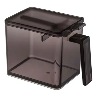 Yamazaki Home Spice Container - Two Sizes, Abs Plastic, Large, 2.75 Cups, 650 Milliliters, Handles, No Assembly In Black