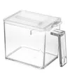 Yamazaki Home Spice Container - Two Sizes, Abs Plastic, Large, 2.75 Cups, 650 Milliliters, Handles, No Assembly In White