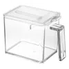 Yamazaki Home Spice Container - Two Sizes, Abs Plastic, Large, 2.75 Cups, 650 Milliliters, Handles, No Assembly In White