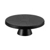 Yamazaki Home Stackable Cake Stand, Abs Plastic, Stackable, Minimal Assembly In Black