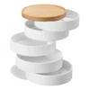 Yamazaki Home Stacked Jewelry Organizer - Two Sizes, Abs Plastic, Open, Lid, No Assembly