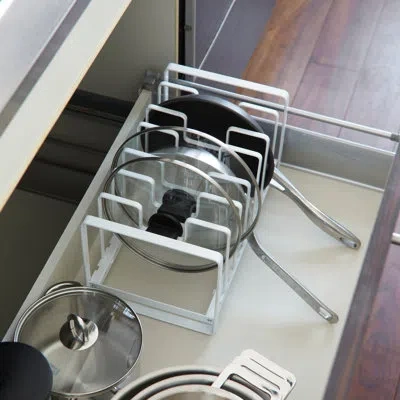 Yamazaki Home Steel Kitchenware Divider In White