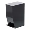 Yamazaki Home Step Trash Can, Abs Plastic, 1 Gallon, 3.9 Liters, Handles, Lid, No Assembly In Black