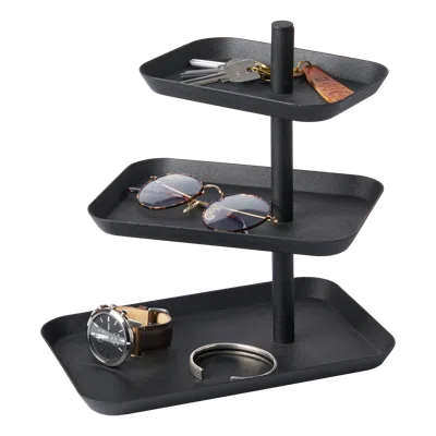 Yamazaki Home Three-tier Accessory Tray, Steel