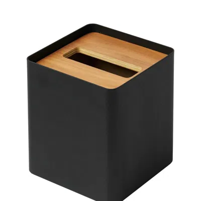 Yamazaki Home Tissue Box Cover In Brown
