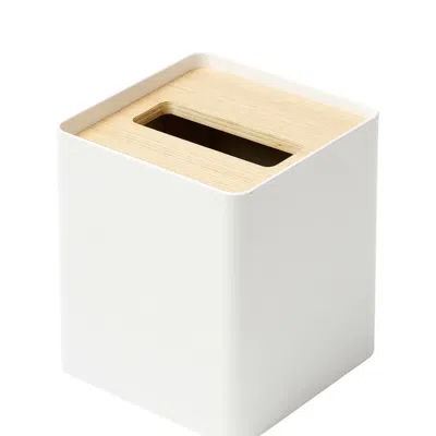 Yamazaki Home Tissue Box Cover In White