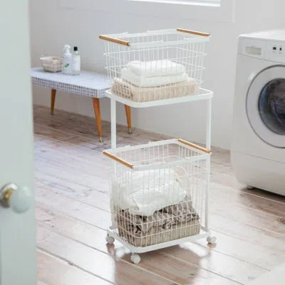Yamazaki Home Tosca Wagon Laundry Center In Black