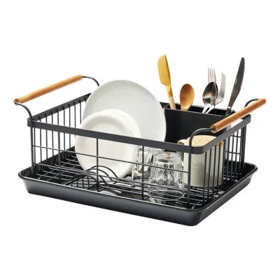 Yamazaki Home Tosca  Dish Drying Rack – Modern White Dish Rack For Kitchen Counter With Removable Dra In Powder-coated Steel