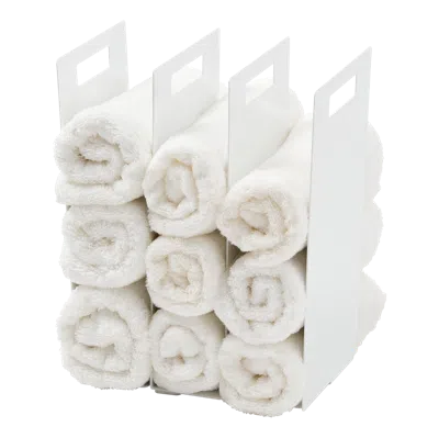 Yamazaki Home Towel Storage Organizer, Steel, Handles, No Assembly