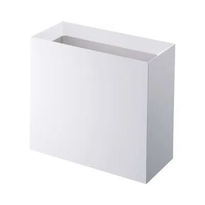 Yamazaki Home Tower  Plastic 4.8 Gal Open Waste Basket In White