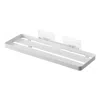 Yamazaki Home Traceless Adhesive Floating Tray, Steel, Supports 4.4 Pounds, Adhesive