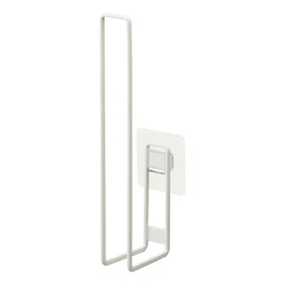 Yamazaki Home Traceless Adhesive Toilet Paper Holder, Steel, Supports 2.2 Pounds, Adhesive
