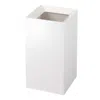 Yamazaki Home Trash Can, Abs Plastic, 2.5 Gallons, 10 Liters, Handles, Lid, No Assembly In White