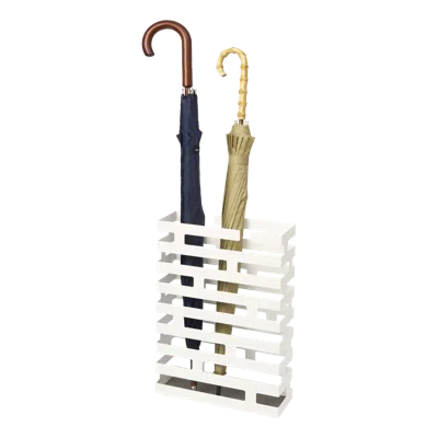 Yamazaki Home Umbrella Stand - Two Styles, Steel, Rectangle, Holds 8 Umbrellas, No Assembly